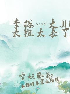 李总灬大JI巴太粗太长了
