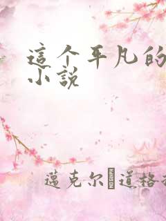 这个平凡的男子小说