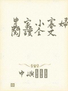 农家小寡妇免费阅读全文