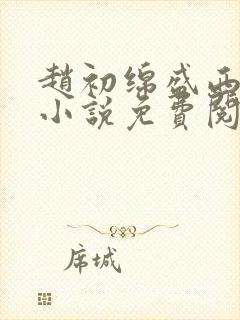 赵初绵盛西舫的小说免费阅读