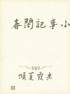 春闺记事小说