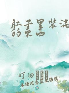 肚子里装满了他的东西