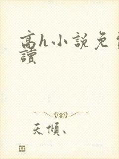 高h小说免费阅读