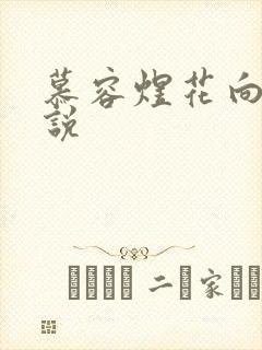 慕容煜花向晚小说