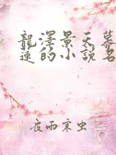龙泽景天慕容青莲的小说名字