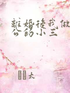 离婚后我做了老公的小三