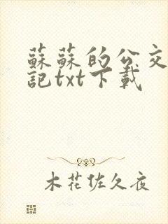 苏苏的公交车日记txt下载