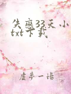 失恋33天小说txt下载