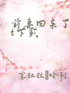 前妻回来了txt下载