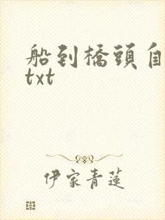 船到桥头自然直txt