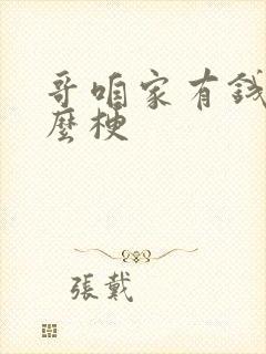 哥咱家有钱了什么梗