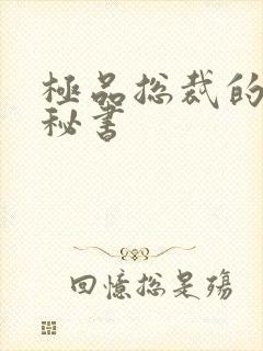 极品总裁的嚣张秘书