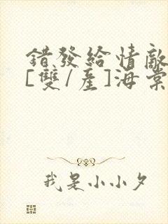 错发给情敌之后[双/产]海棠