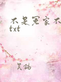 不是冤家不聚头txt