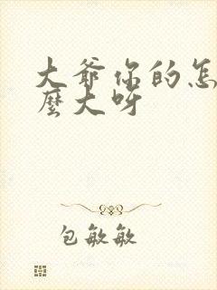 大爷你的怎么这么大呀