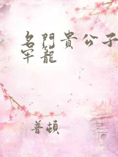 名门贵公子炙热牢笼