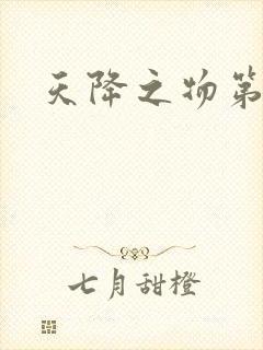 天降之物第一季