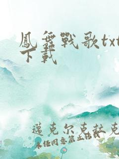 凤舞战歌txt下载