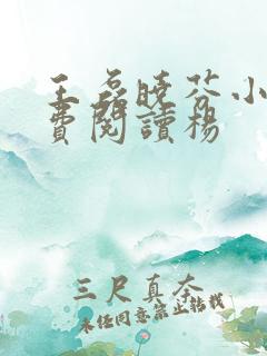 王磊晓芬小说免费阅读杨