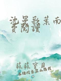 沈曼歌叶南玹免费阅读