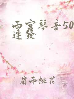 雨宫琴音500连发