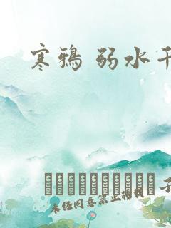 寒鸦 弱水千流
