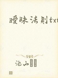 暧昧法则txt