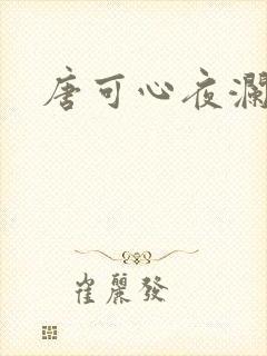 唐可心夜澜绝