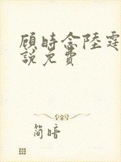 顾时念陆霆骁小说免费