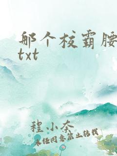 那个校霸腰好软txt