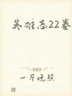 英雄志22卷