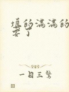 填的满满的 不要了