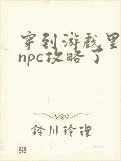 穿到游戏里面被npc攻略了