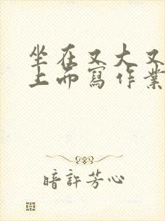 坐在又大又硬的上面写作业