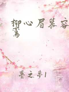 柳心眉慕容逸沈鸾