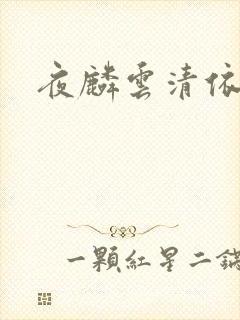 夜麟云清依小说