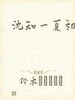沈知一夏初禾