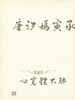 唐汐嫣寅承小说