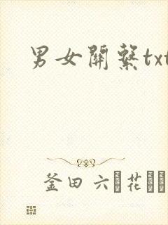 男女关系txt