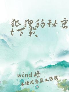 狐狸的秘密txt下载