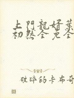 上门龙婿叶辰萧初然全免全集