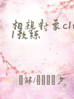 相亲对象c1v1教练