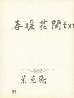 春暖花开txt
