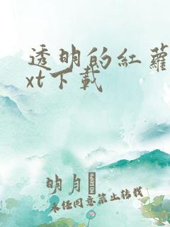 透明的红萝卜txt下载