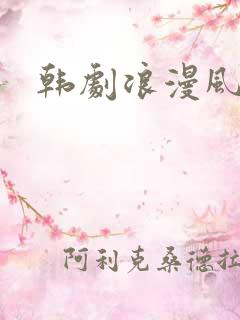 韩剧浪漫风暴