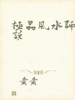 极品风水师 小说