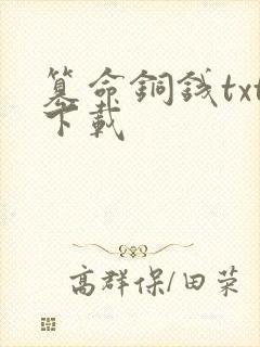 篡命铜钱txt下载