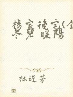 杨家后宅(全)冬儿 暖阳