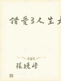 错爱3人生大事
