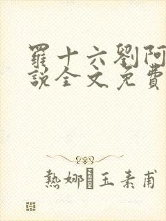 罗十六刘阿婆小说全文免费阅读